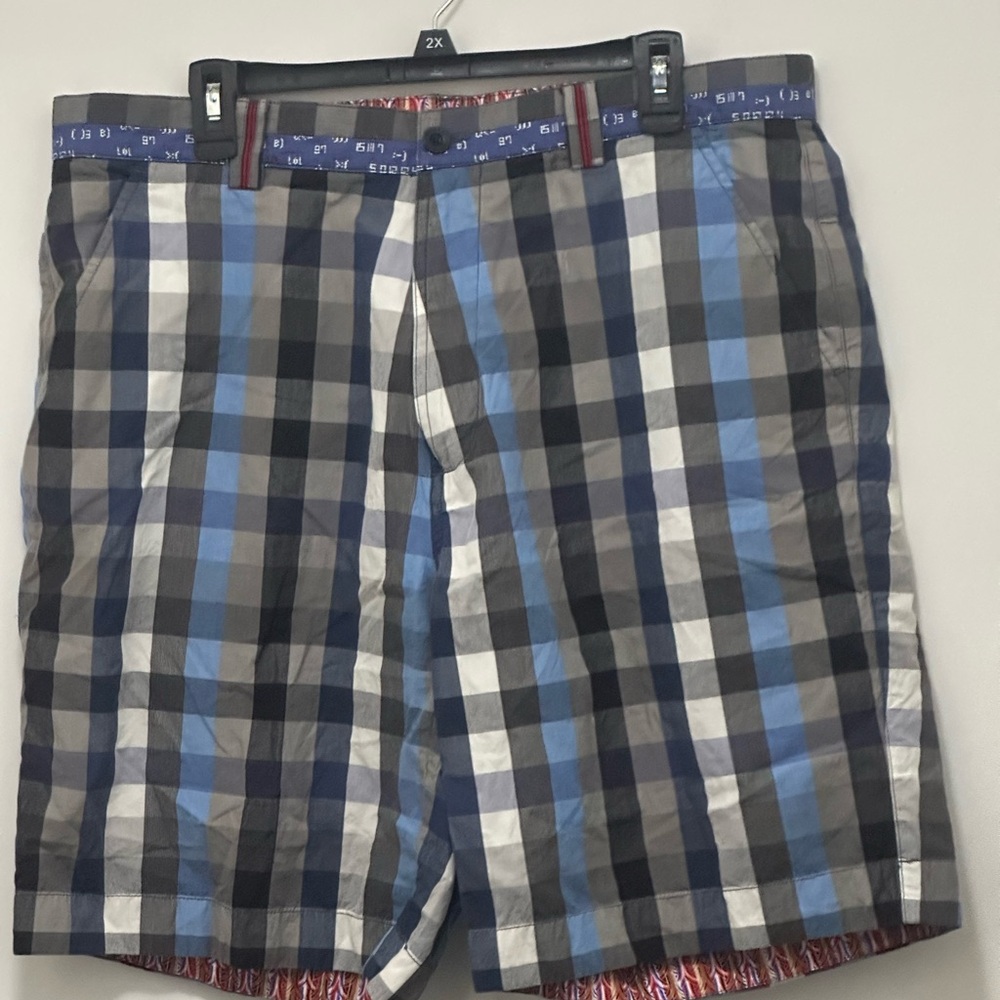 Robert Graham shorts in blue plaid